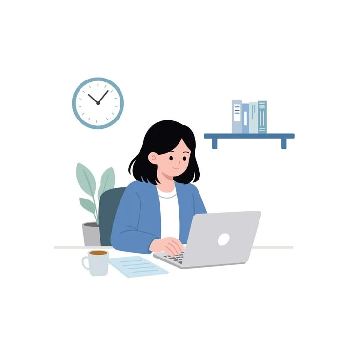 a person studying digital marketing stratergies on a laptop